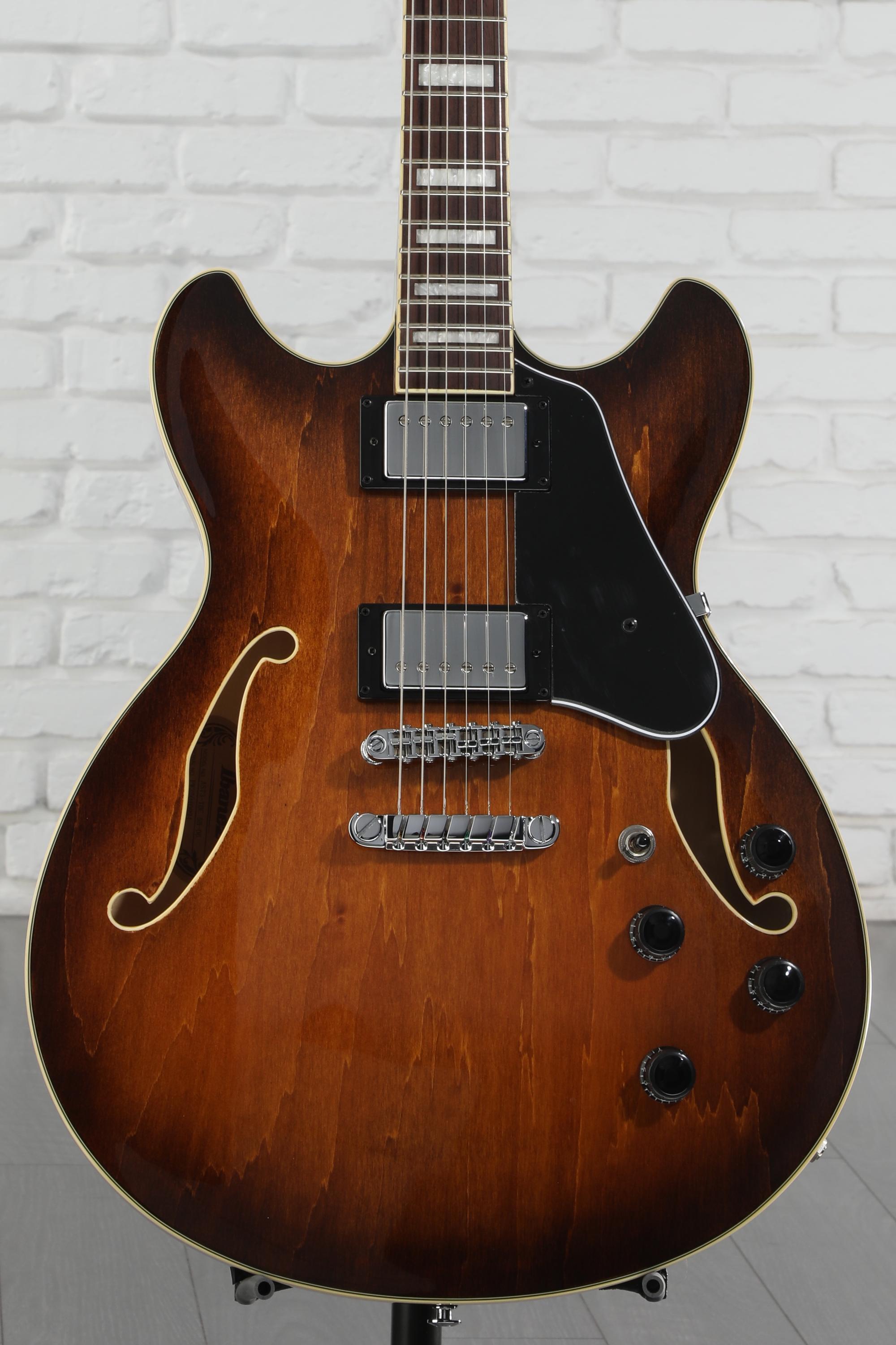 ギター Ibanez AS73-BS Ibanez AS73-BS Semi Hollow Body Electric Guitar Vintage