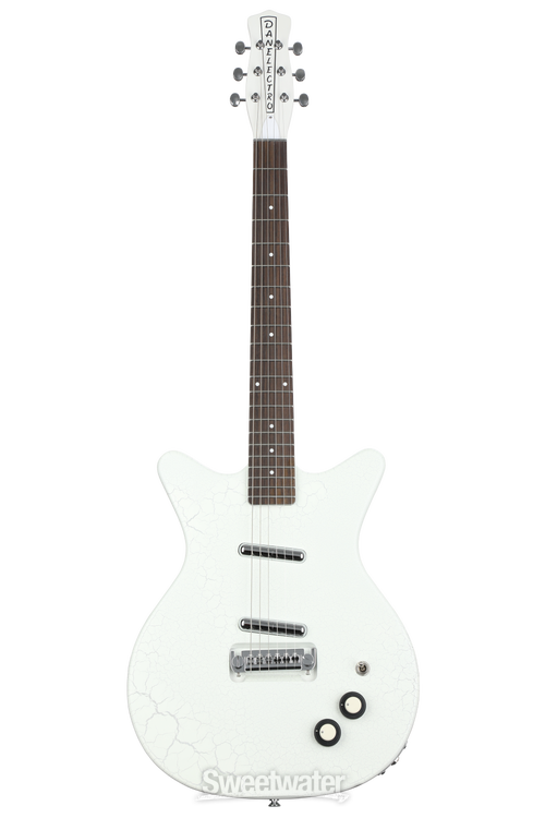 Danelectro '59M NOS+ Electric Guitar - White Crackle