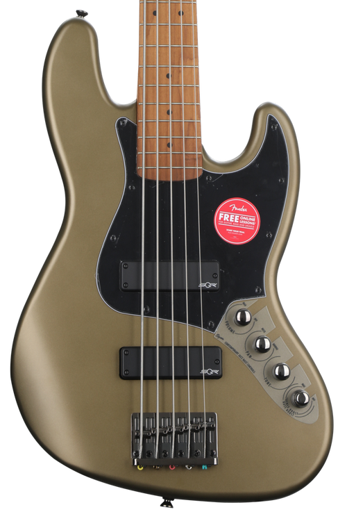 Squier Contemporary Active Jazz Bass V HH - Olive Satin