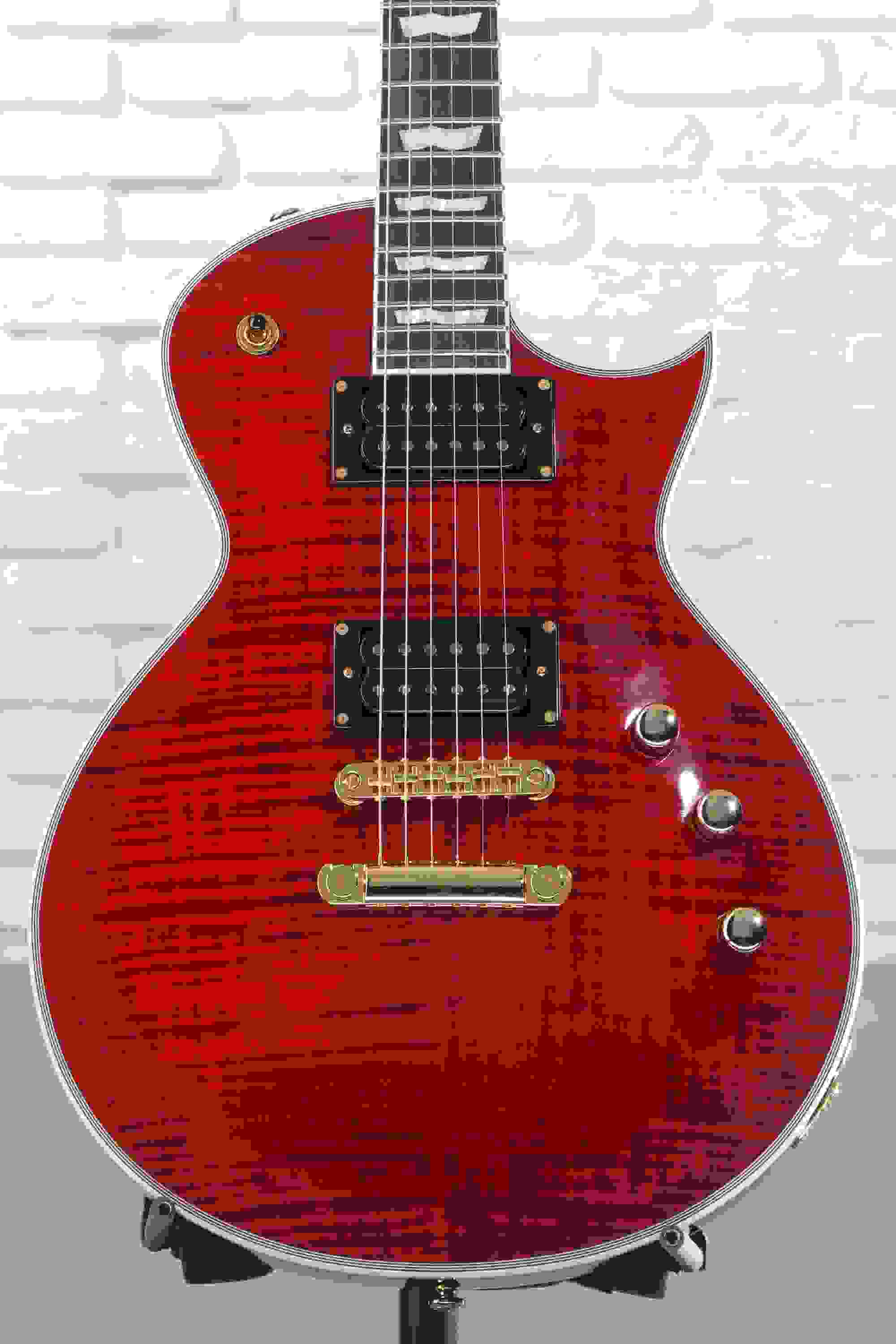 ESP LTD EC-1000T CTM Electric Guitar - See-thru Black Cherry