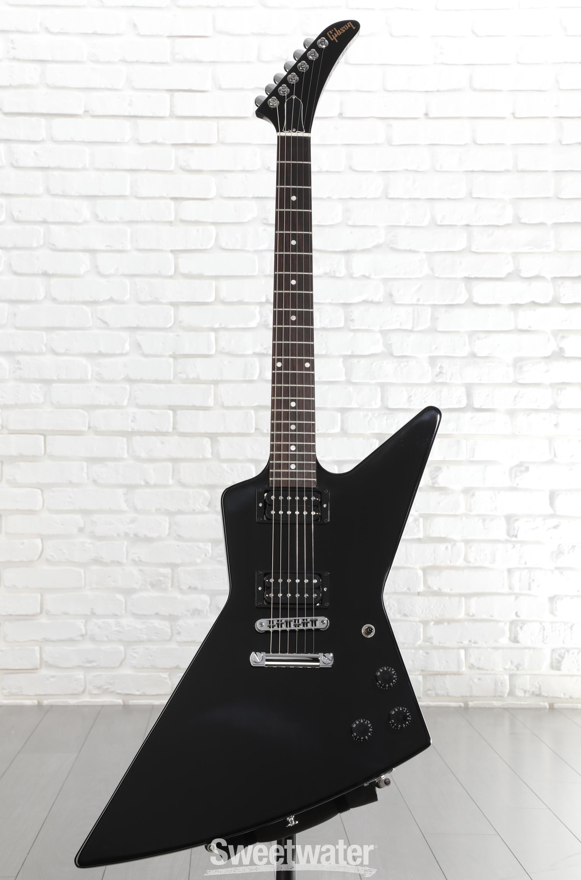 Gibson 80s Explorer Solidbody Electric Guitar - Ebony | Sweetwater