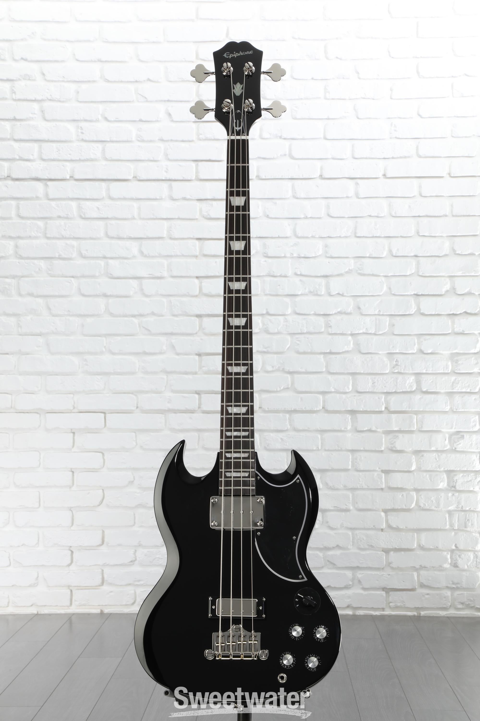 Epiphone EB-3 Bass Guitar - Ebony | Sweetwater
