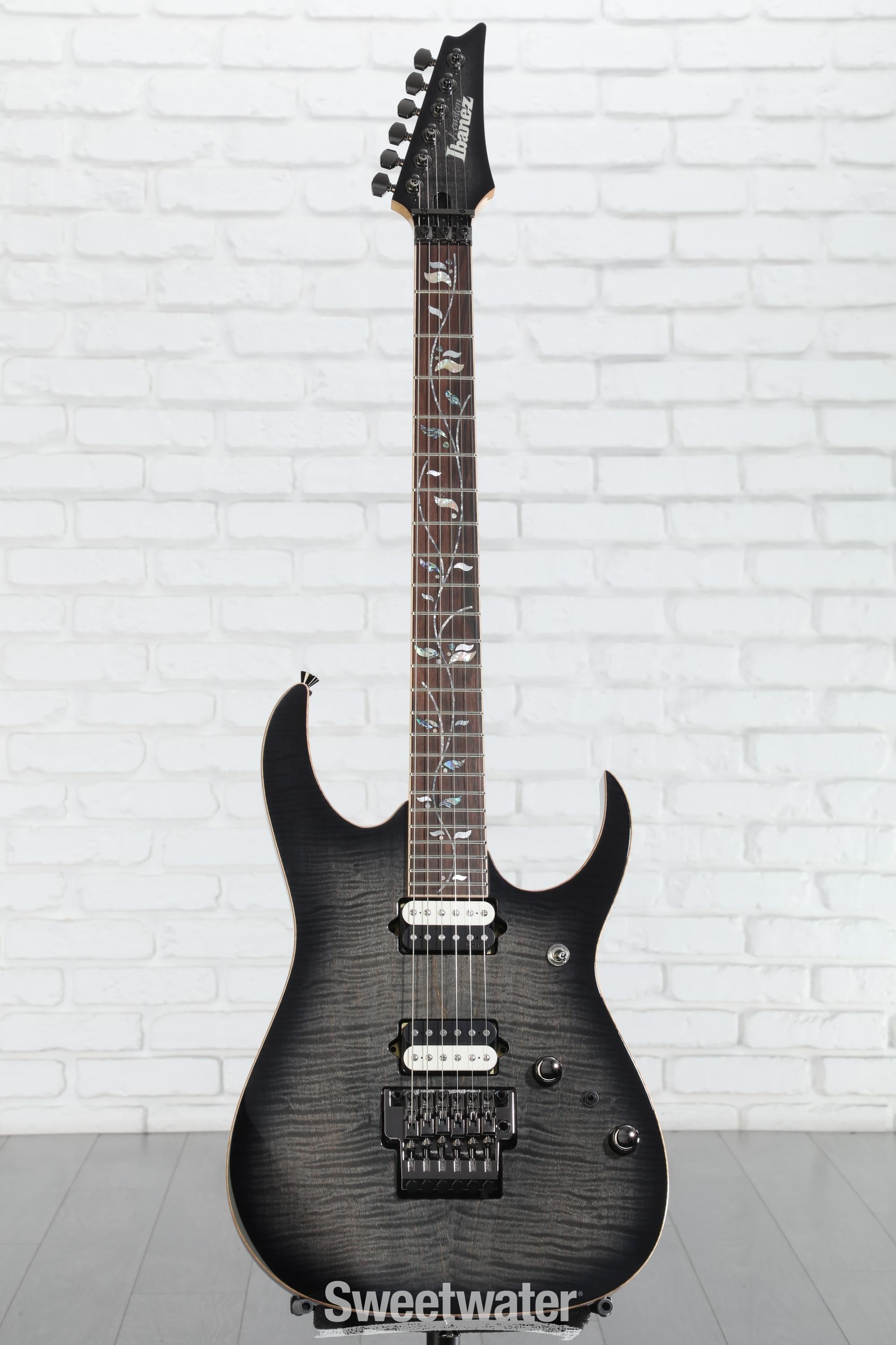 Ibanez J Custom RG8520 Electric Guitar - Black Rutile | Sweetwater