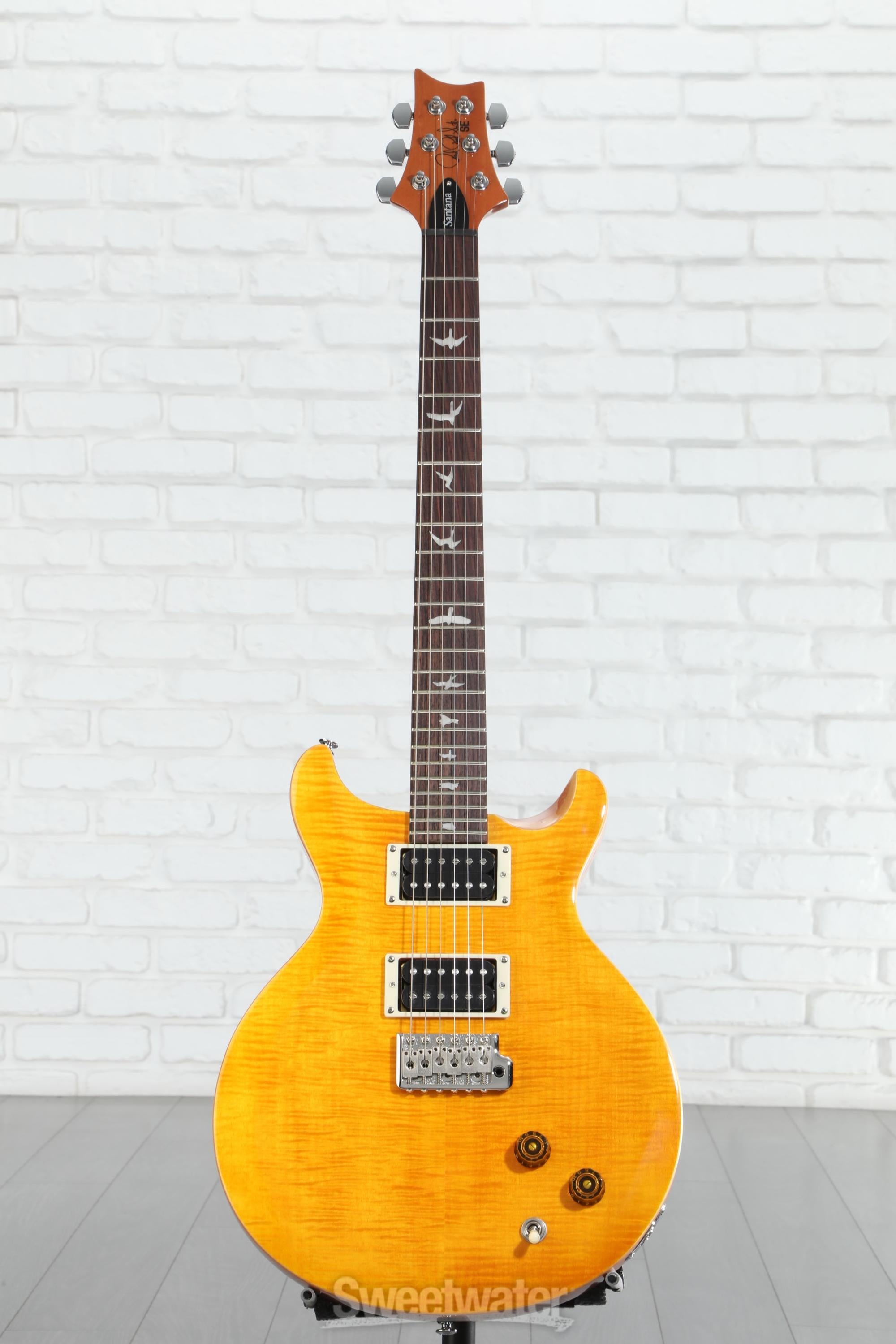 PRS SE Santana Electric Guitar - Santana Yellow | Sweetwater