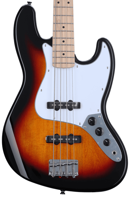 Squier Affinity Series Jazz Bass - 3-color Sunburst with Maple