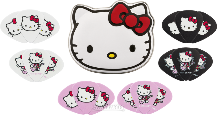 Fender x Hello Kitty Pick Tin with 18 Fender Medium Picks | Sweetwater