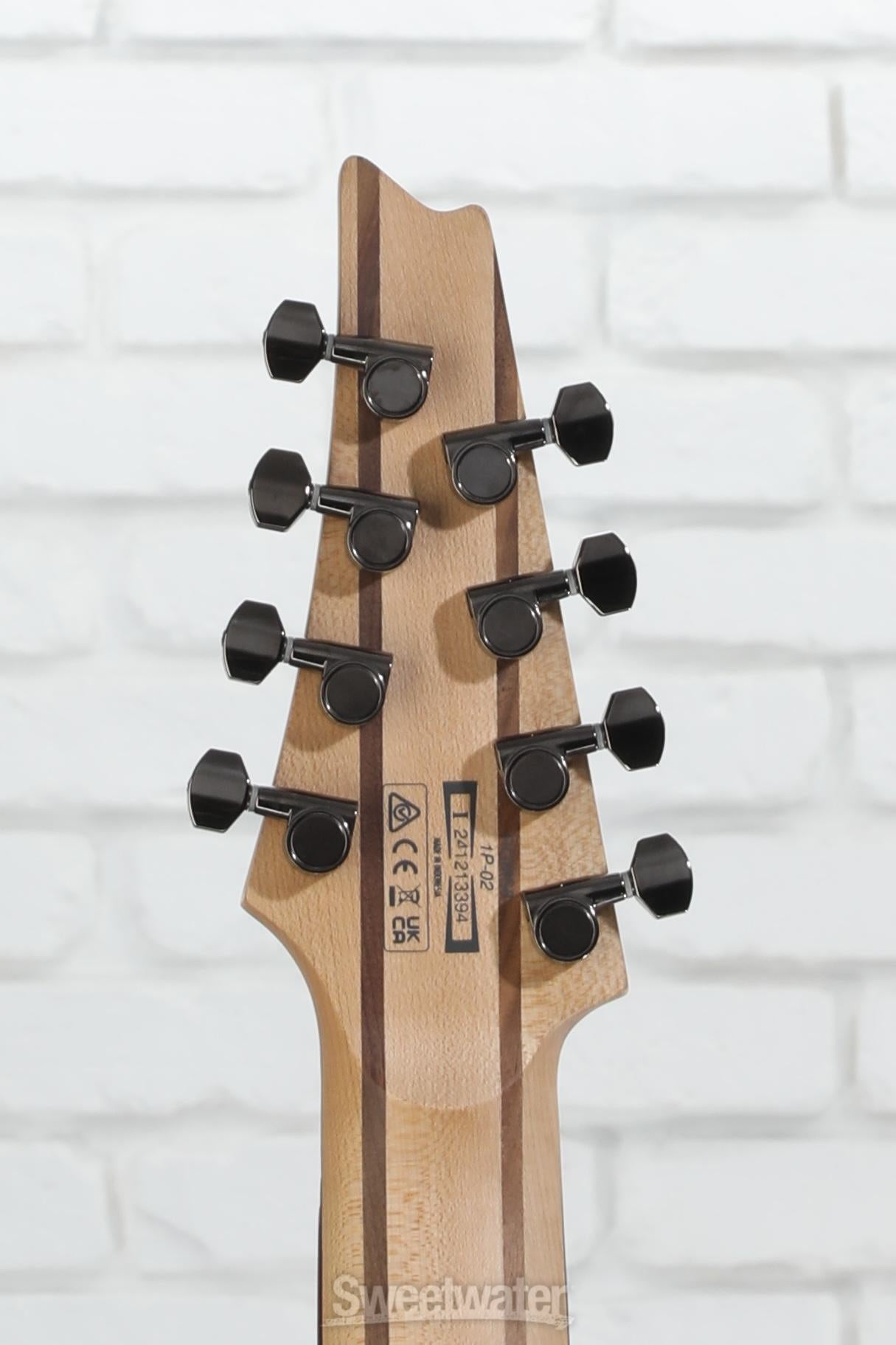 Ibanez RGMS8-BK ケース、ストラップ付き 8弦ギター Ibanez RGMS8 Multi-Scale 8-String Electric Guitar Black | Guitar