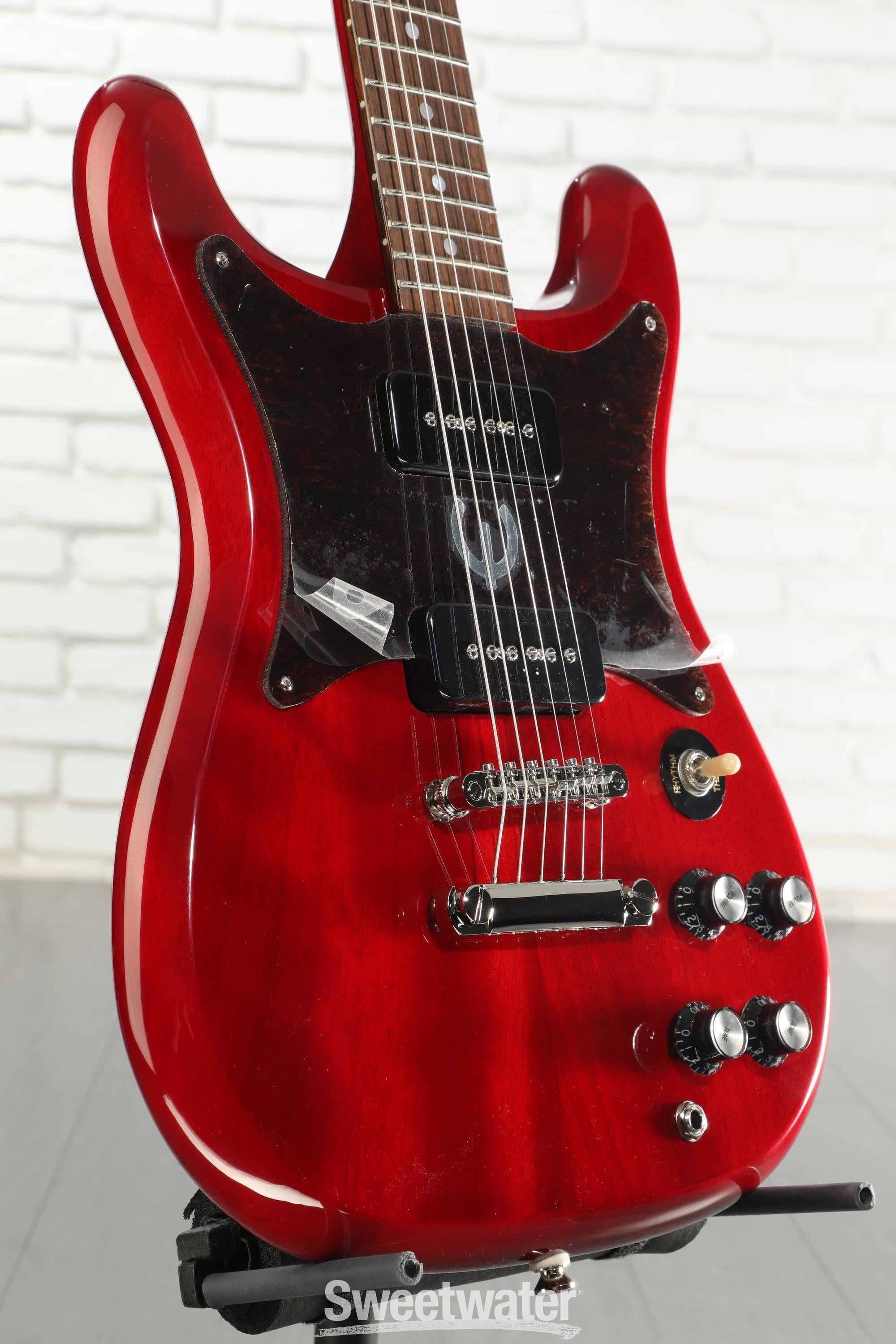 Epiphone Wilshire P-90s Electric Guitar - Cherry | Sweetwater