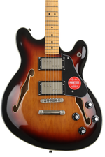 Photo of Squier Classic Vibe Starcaster Semi-hollowbody Electric Guitar - 3-tone Sunburst
