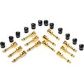 Photo of George Ls .155 Guitar Connector - Gold, Angled (12-pack)