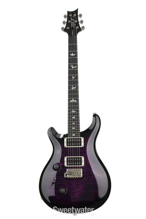 PRS Custom 24 10-Top Left-handed - Custom Color Purple Black Burst