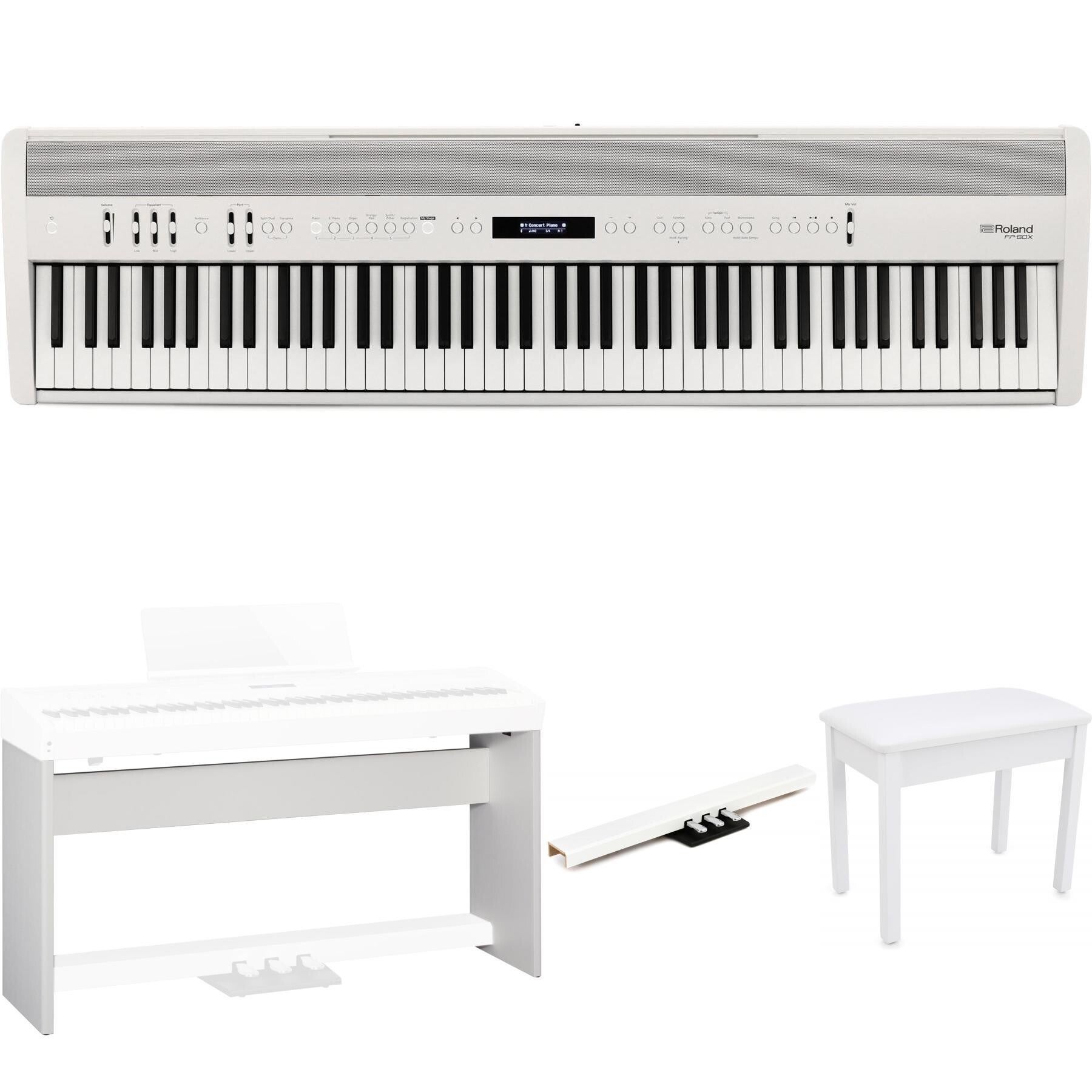 Photo of Roland FP-60X Digital Piano Home Bundle- White