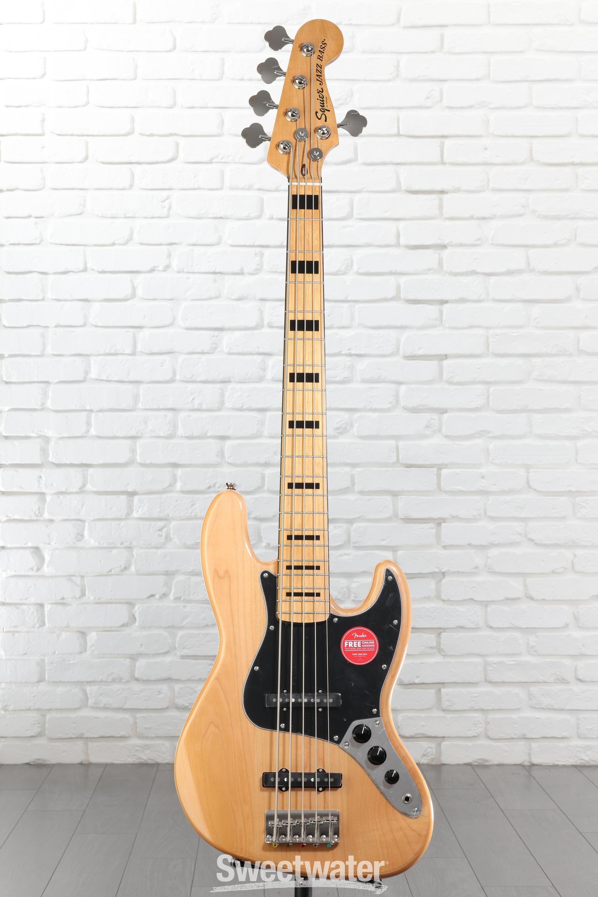 Squier Classic Vibe '70s Jazz Bass V - Natural with Maple