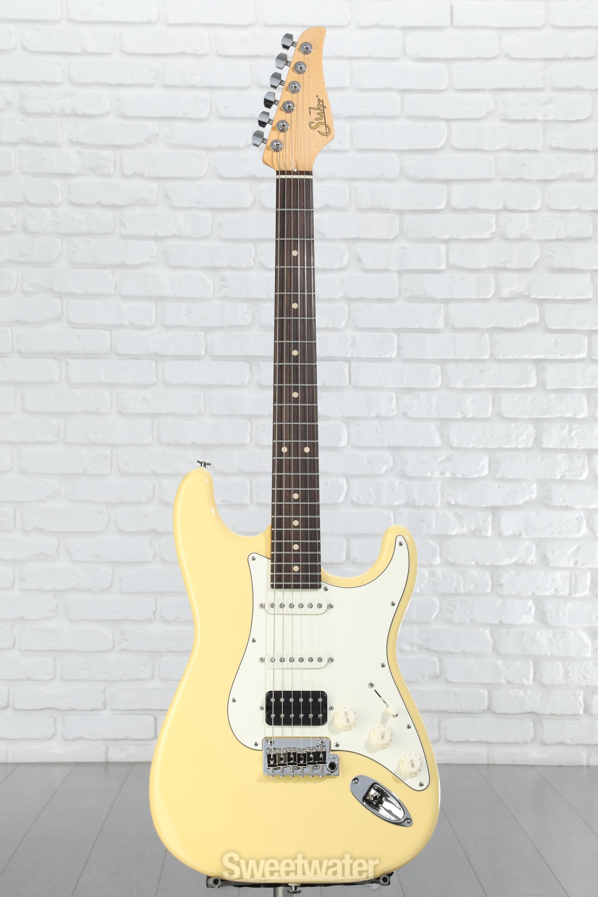 Suhr Classic S Electric Guitar - Vintage Yellow, HSS