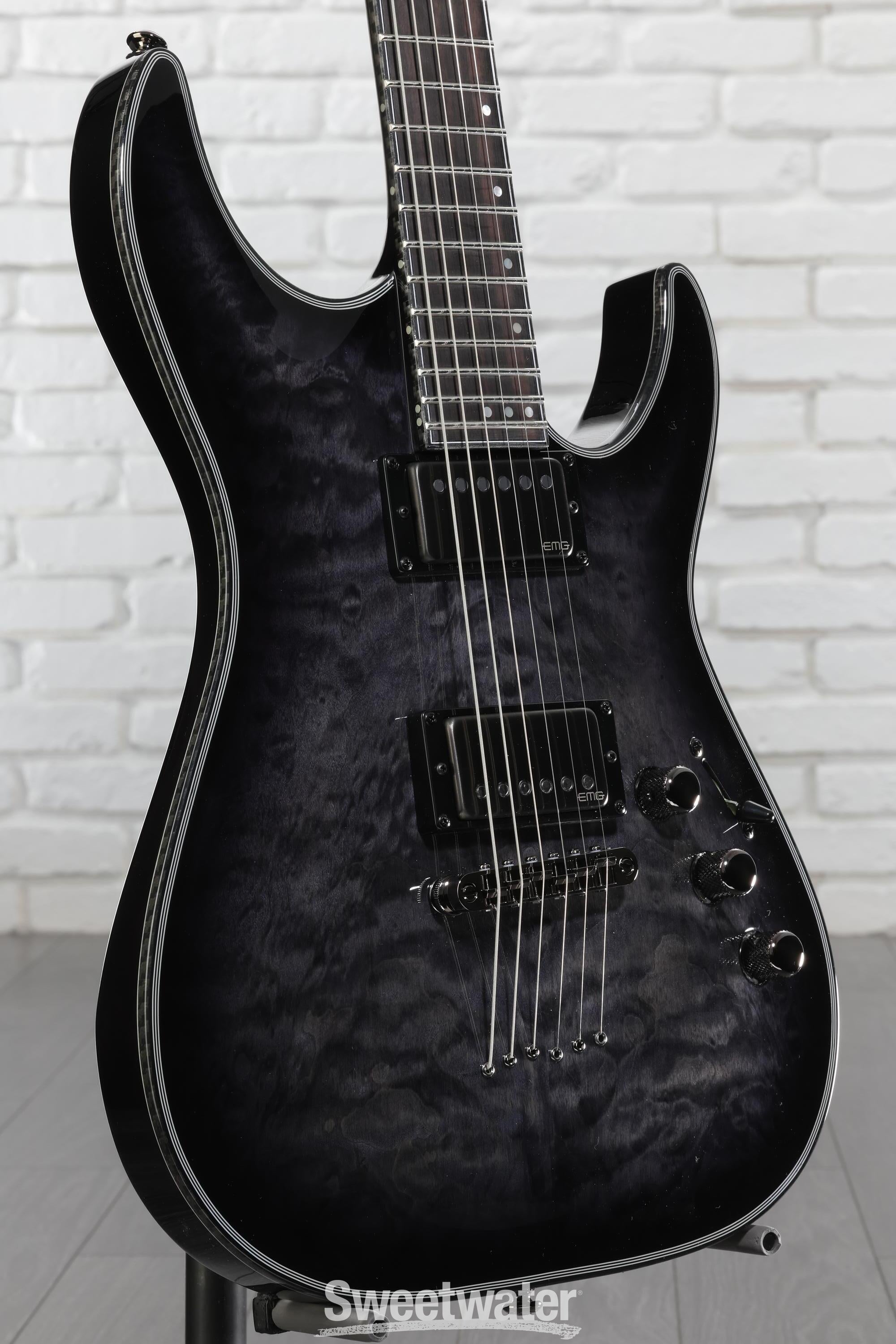 Schecter Hellraiser Hybrid C-1 - Trans Black Burst | Sweetwater