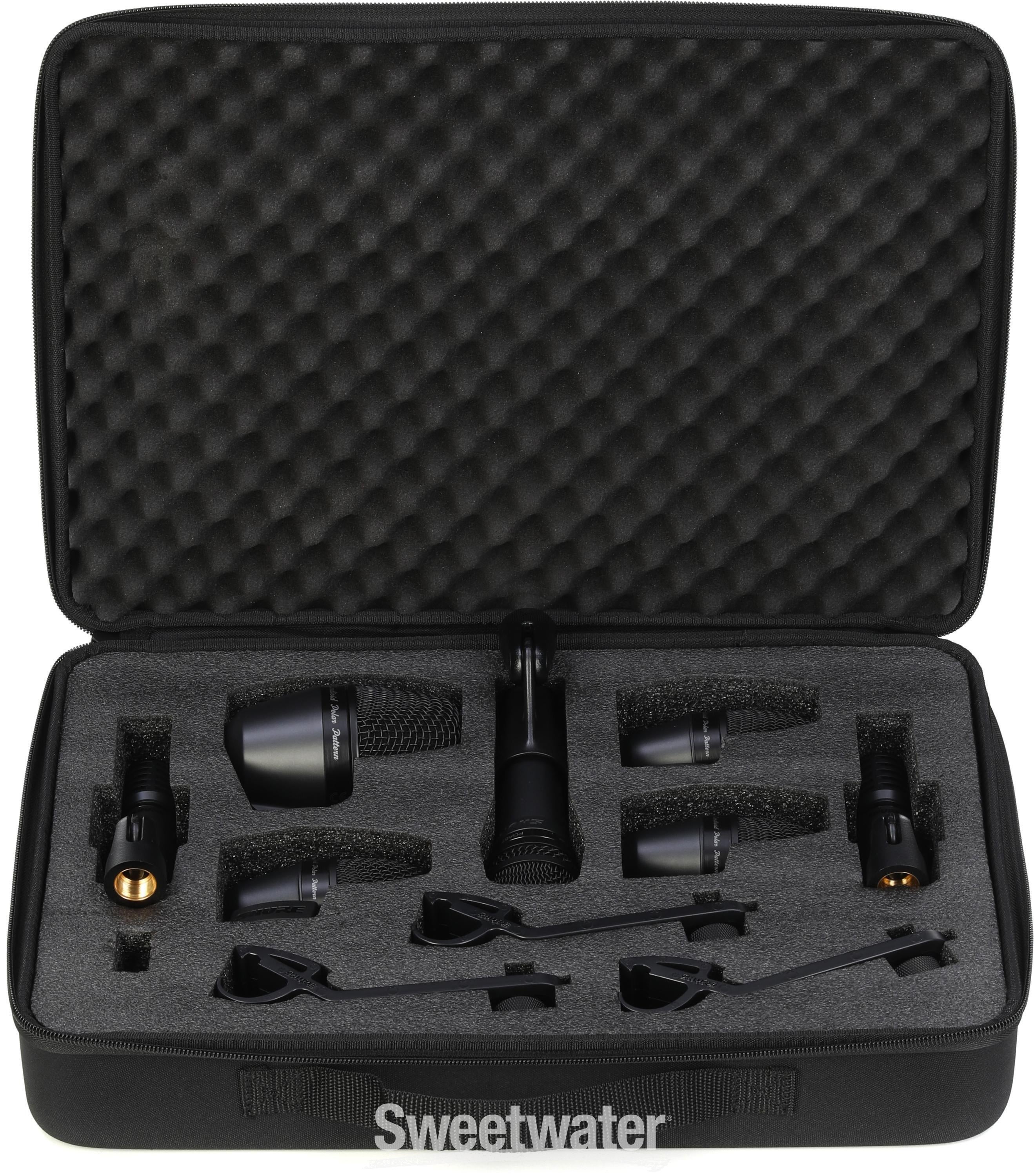 Shure PGADRUMKIT7 7-piece Drum Microphone Kit | Sweetwater