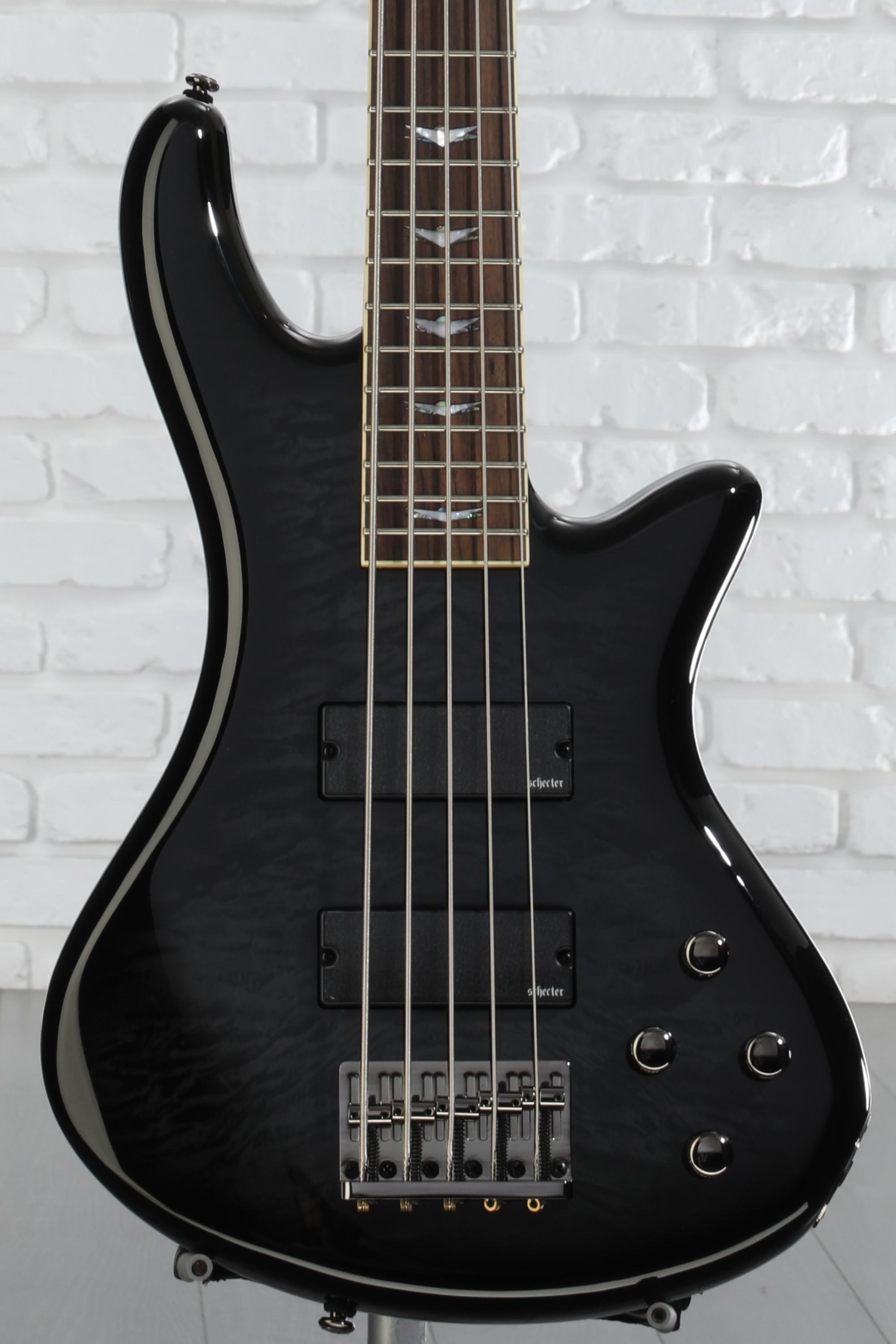 ベース SCHECTER Stiletto Extreme-5 Amazon.com: Schecter Stiletto Extreme-5 Bass Guitar, Black