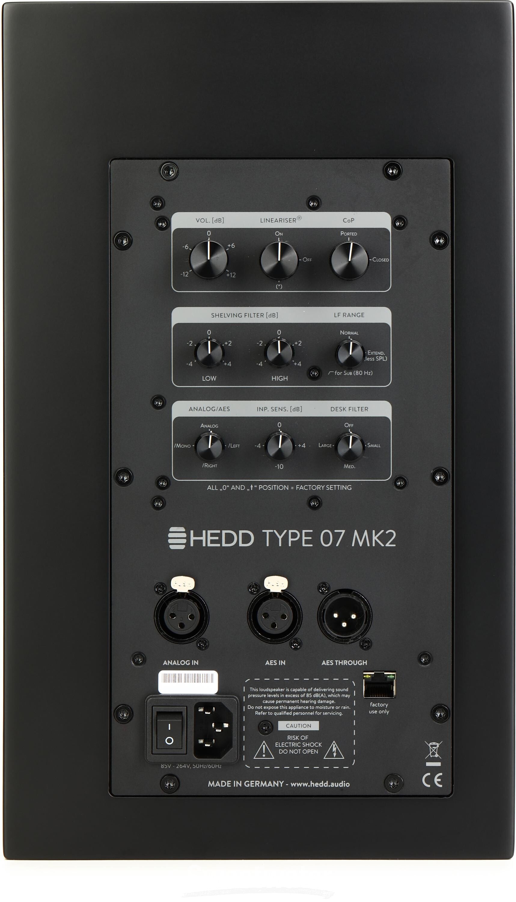 HEDD Type 07 MK2 2-way Powered Studio Monitor - Black