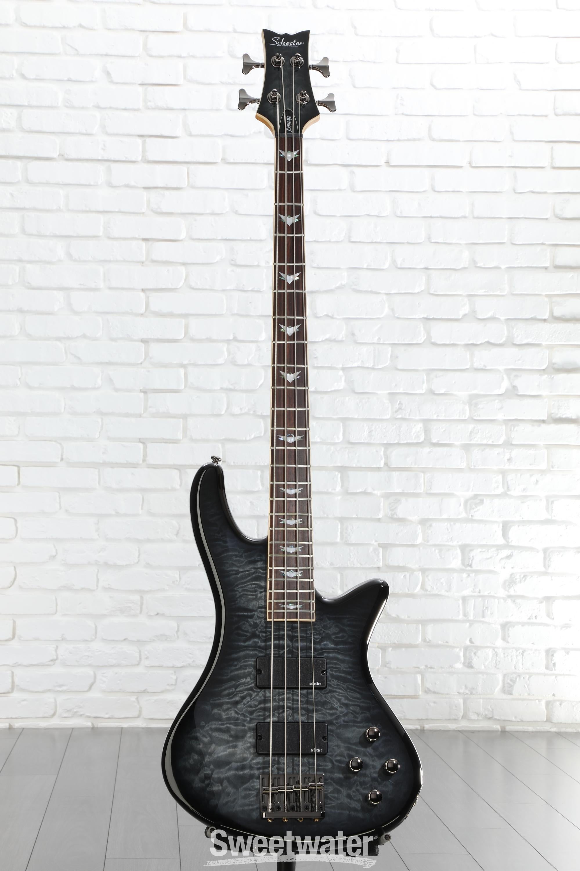 Schecter Stiletto Extreme 4 Bass Guitar - See-Thru Black | Sweetwater