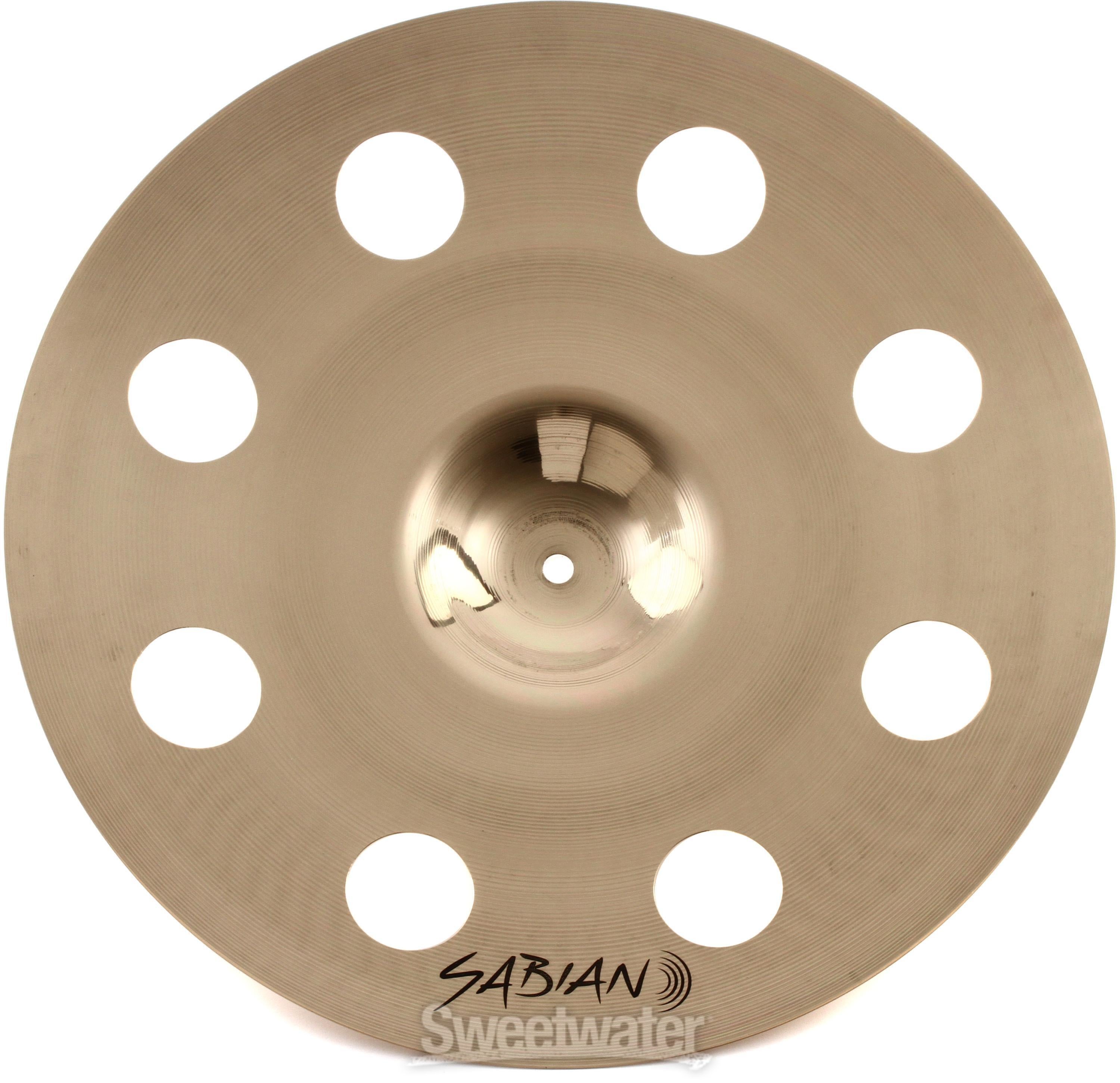 Sabian 18 inch AAX O-Zone Crash Cymbal - Brilliant Finish | Sweetwater