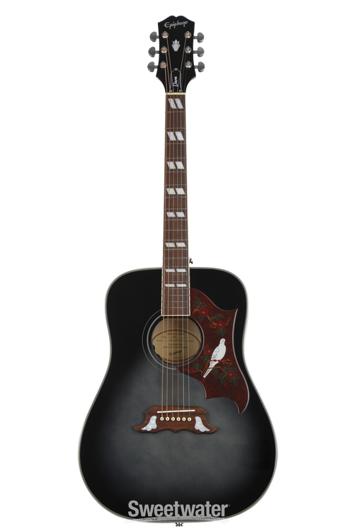 Epiphone Dove Studio Acoustic-electric - Trans Ebony Sweetwater