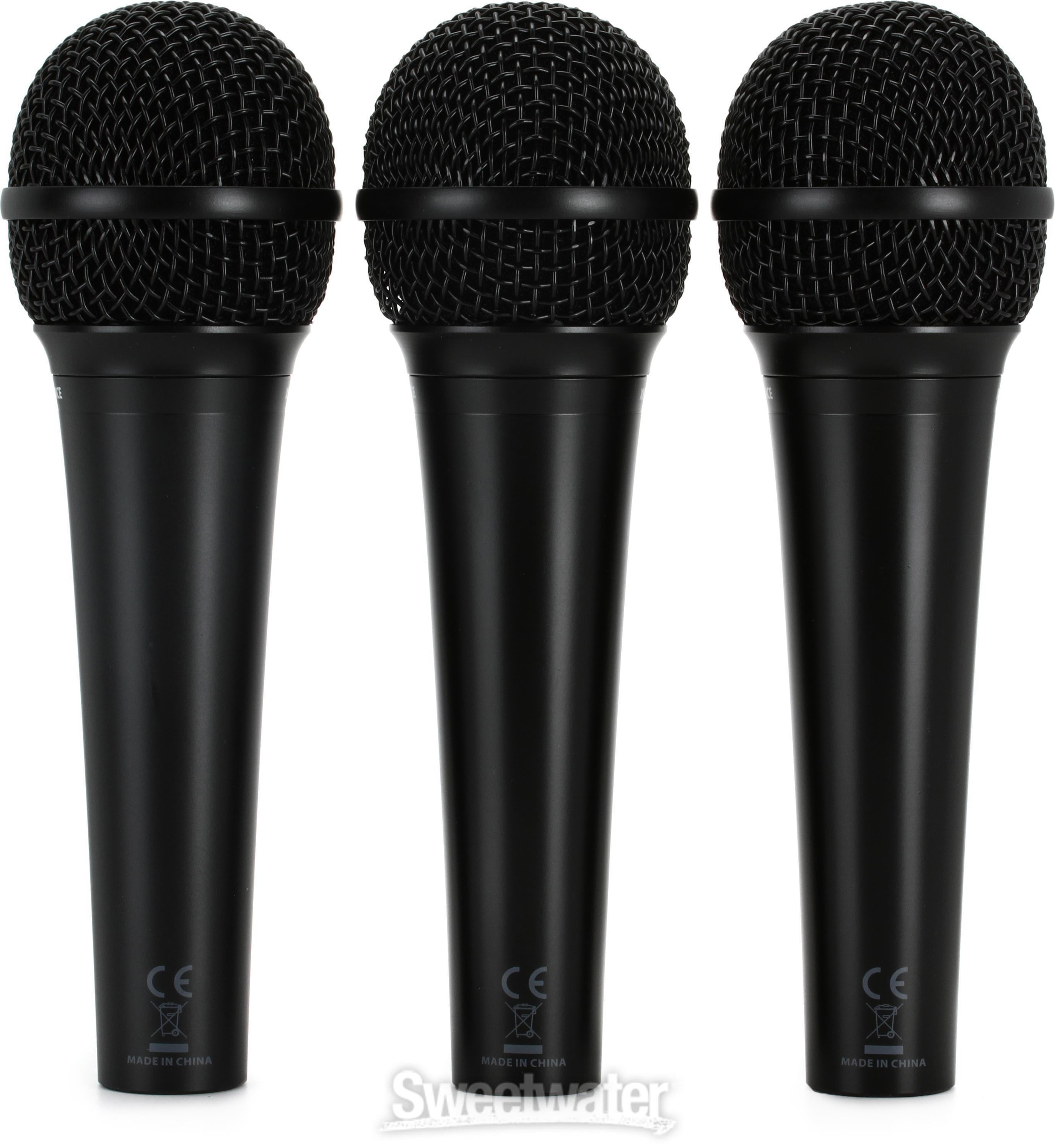 Behringer XM1800S Dynamic Vocal Instrument Microphone 3 pack