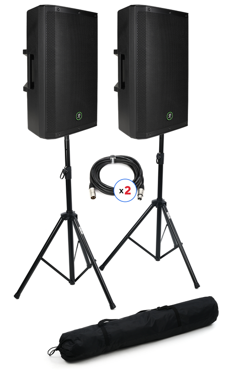 15  theater speaker system スタンド付き Mackie Thrash 215 1300-watt 15-inch Powered Loudspeaker (Pair