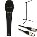 Photo of DPA d:facto 4018VL Linear Supercardioid Condenser Microphone - Black with Stand and Cable
