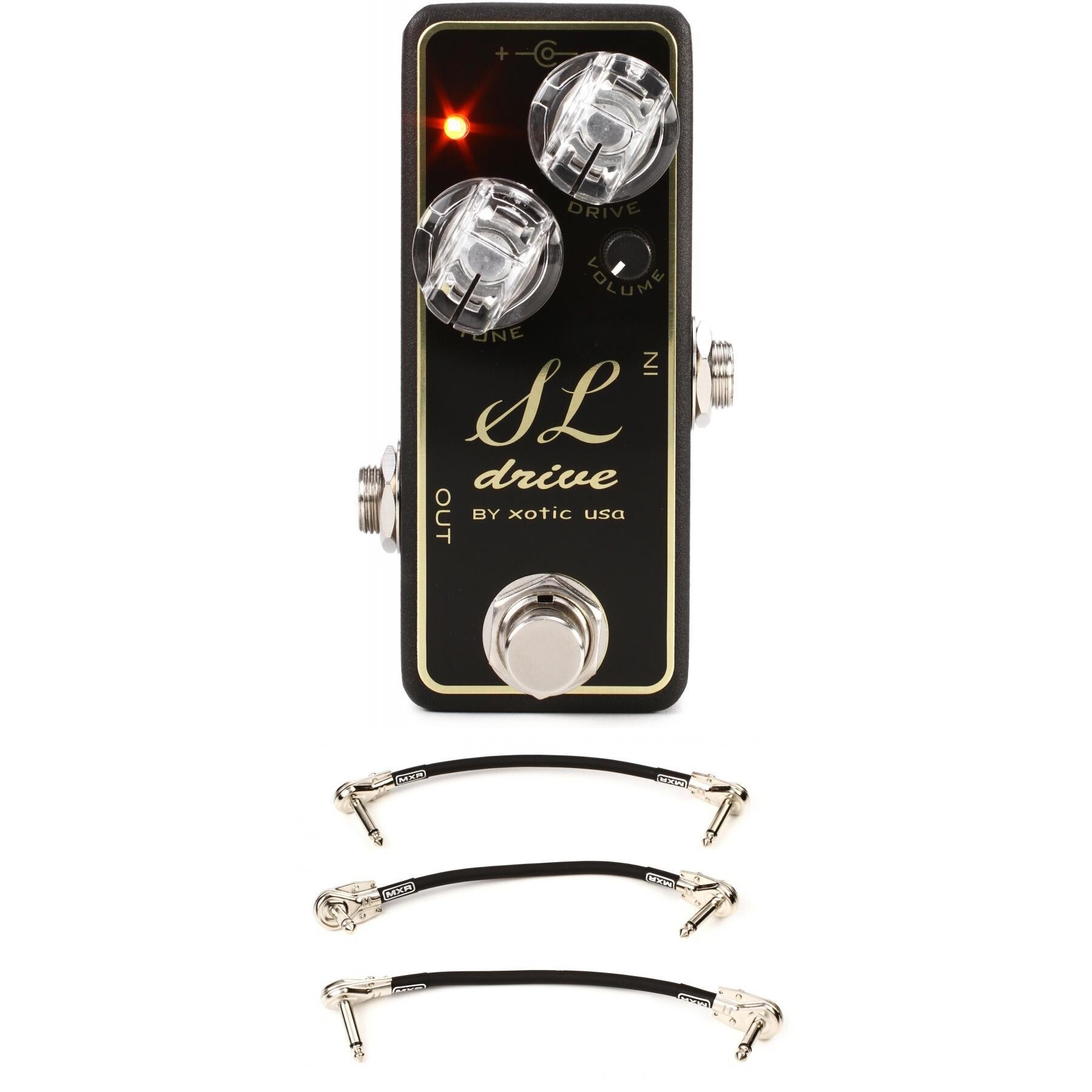 Xotic SL Drive Mini Overdrive Pedal with 3 Patch Cables | Sweetwater