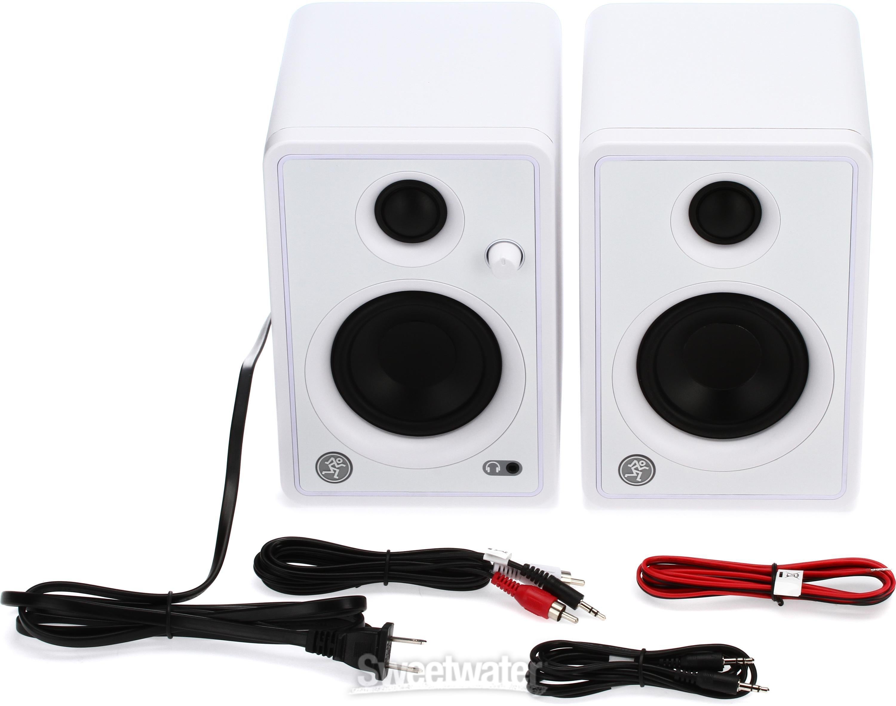 CR3-X 3-inch Multimedia Monitors - Limited-edition White - Sweetwater