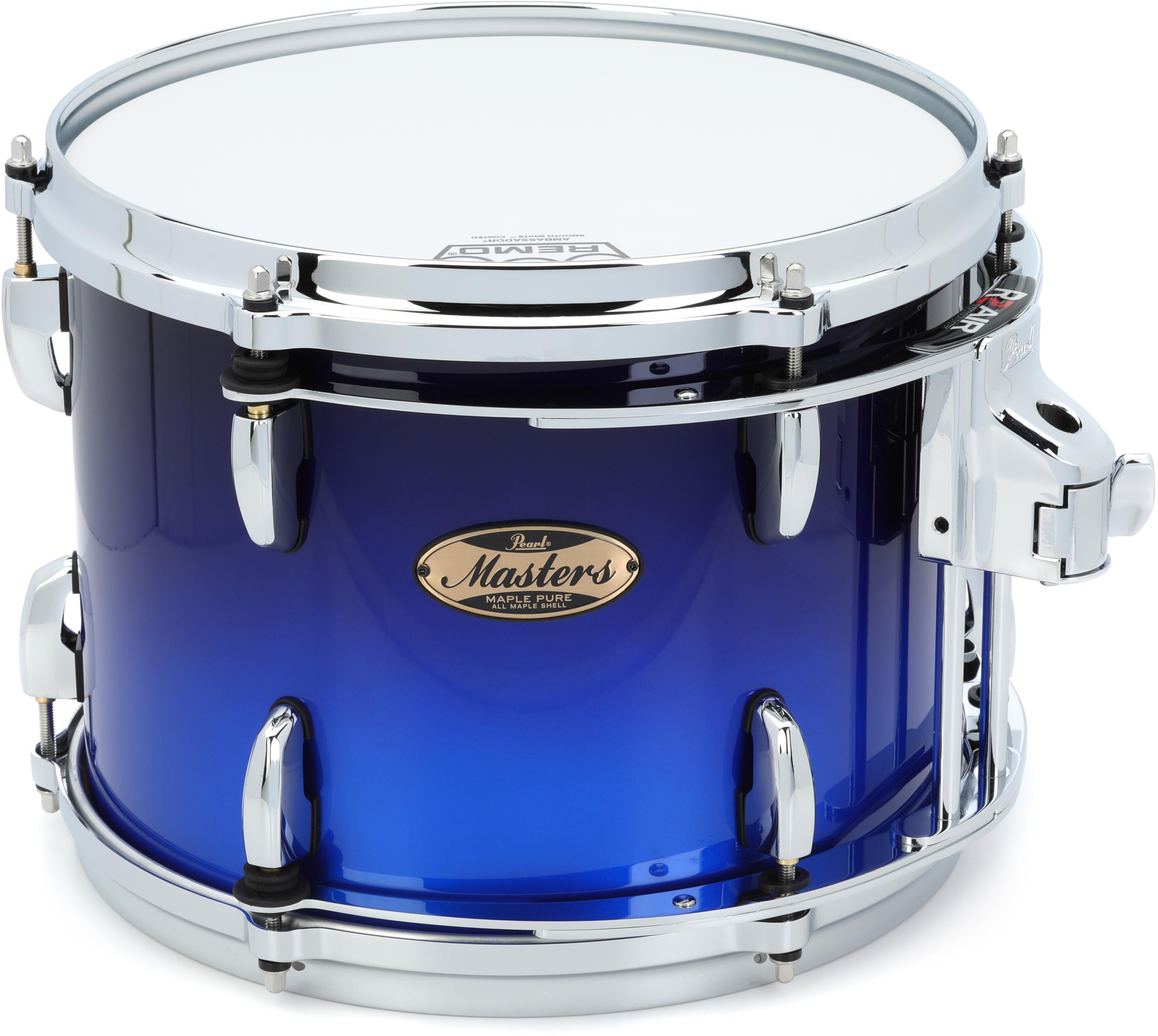 Photo of Pearl Masters Maple Pure Tom with GyroLock Mount - 9 x 12 inch - Kobalt Blue Fade Metallic