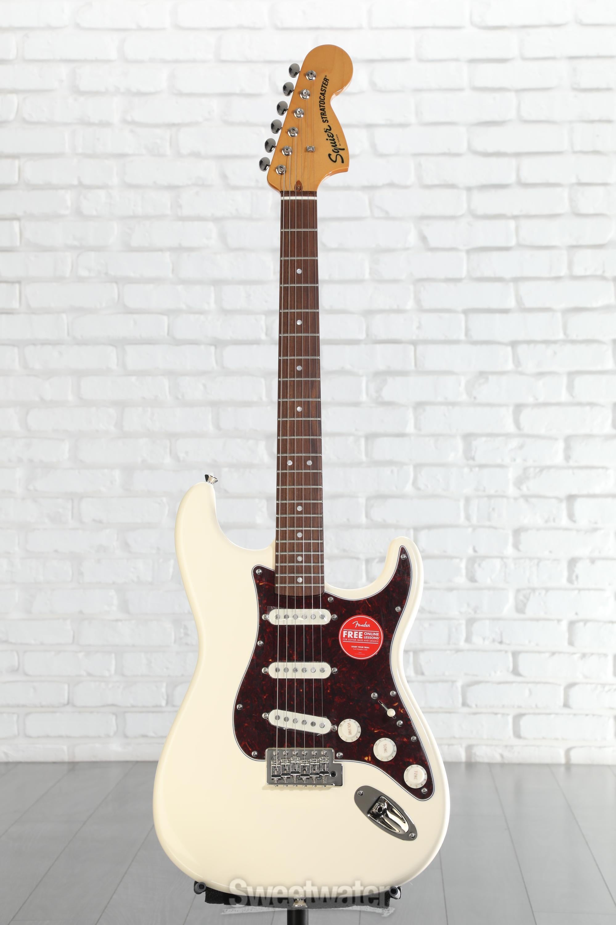 Squier Classic Vibe '70s Stratocaster - Olympic White | Sweetwater
