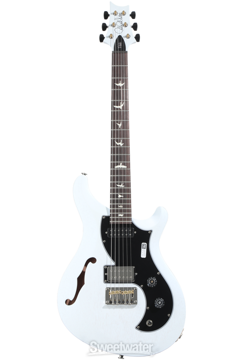 PRS S2 Vela Semi-Hollow Satin Electric Guitar - Pearl White