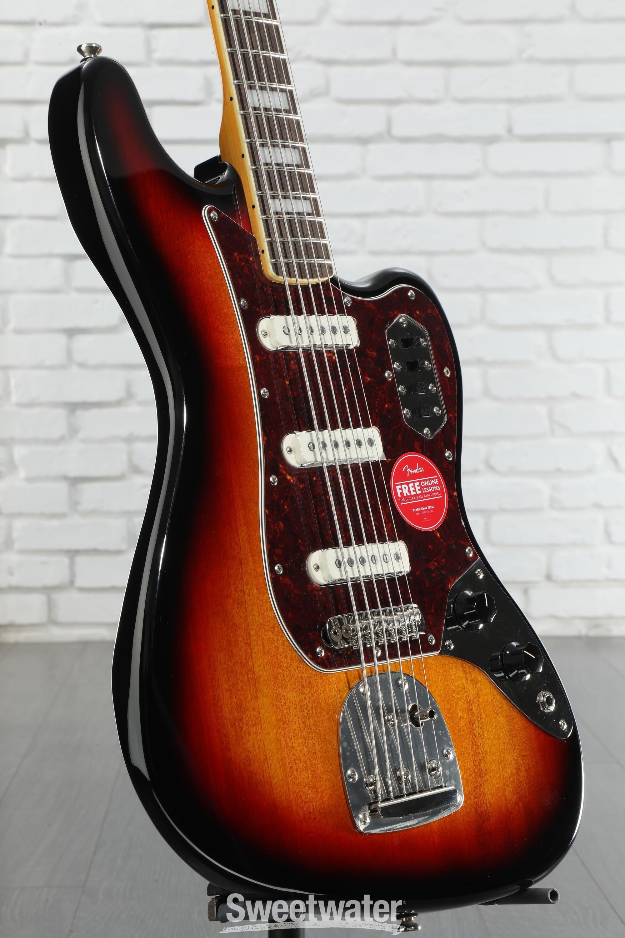 Squier Classic Vibe Bass VI Guitar - 3-tone Sunburst
