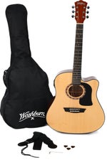 Photo of Washburn Apprentice D5CE Acoustic-electric Guitar Pack - Natural