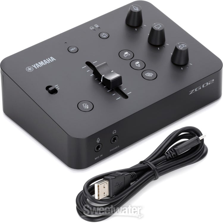 Yamaha ZG02 Gaming Mixer - Black | Sweetwater 