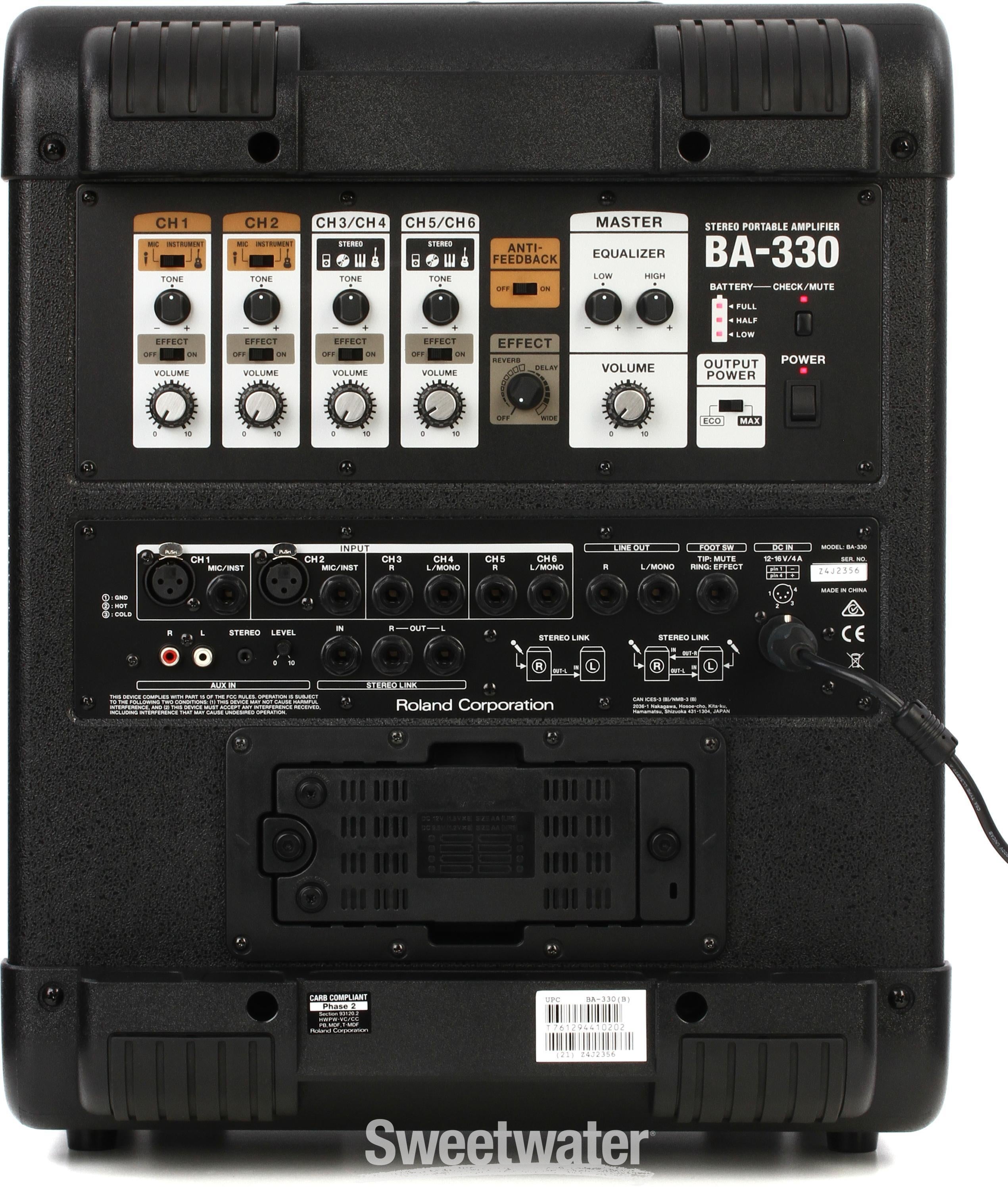 Roland BA-330 Portable Stereo PA System | Sweetwater