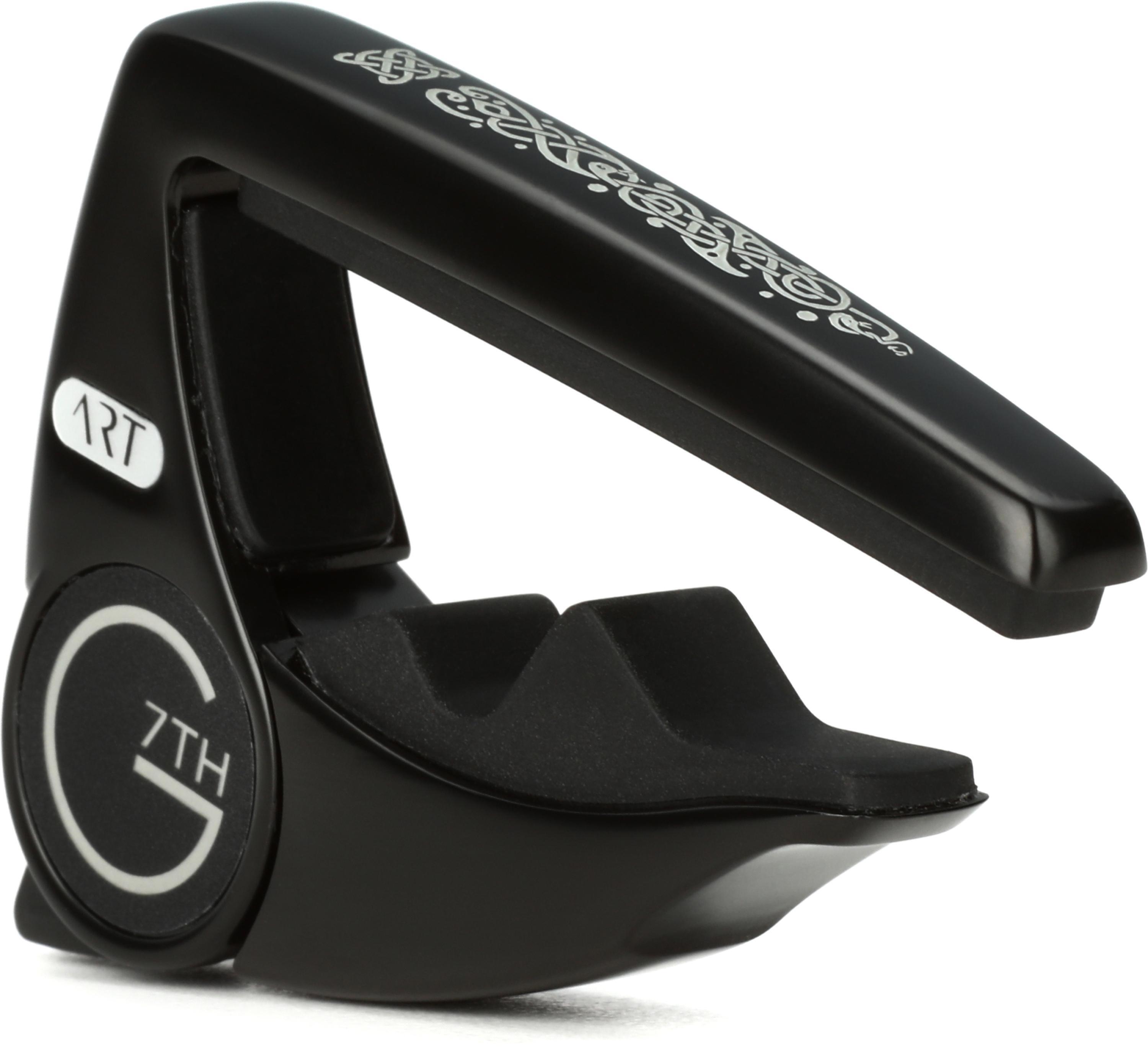 G7th, The Capo Company-G7th Performance 3 guitar capo for acoustic and  electric guitars (Steel String Satin Black)