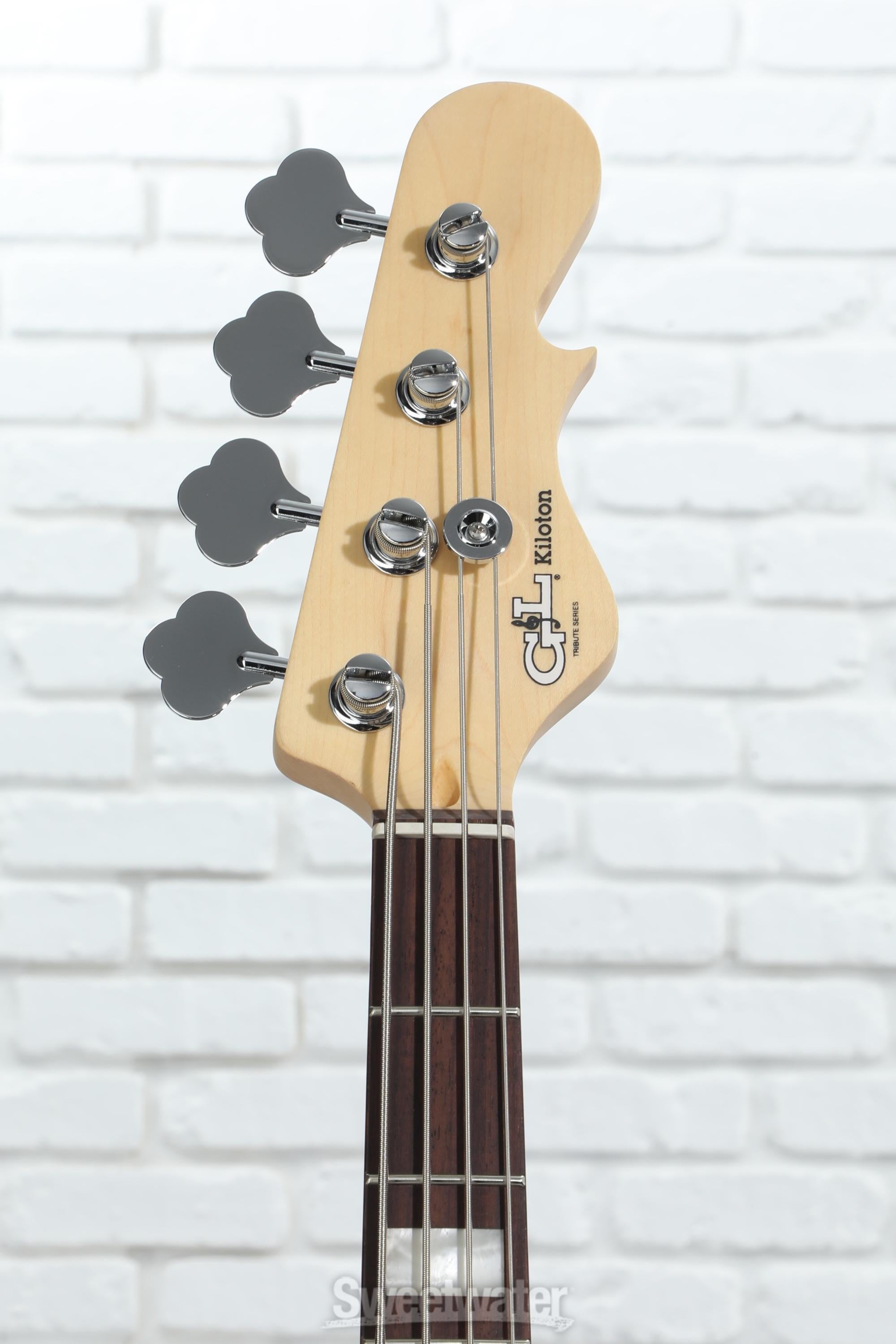 G&L Tribute Kiloton Bass Guitar - Black Frost | Sweetwater
