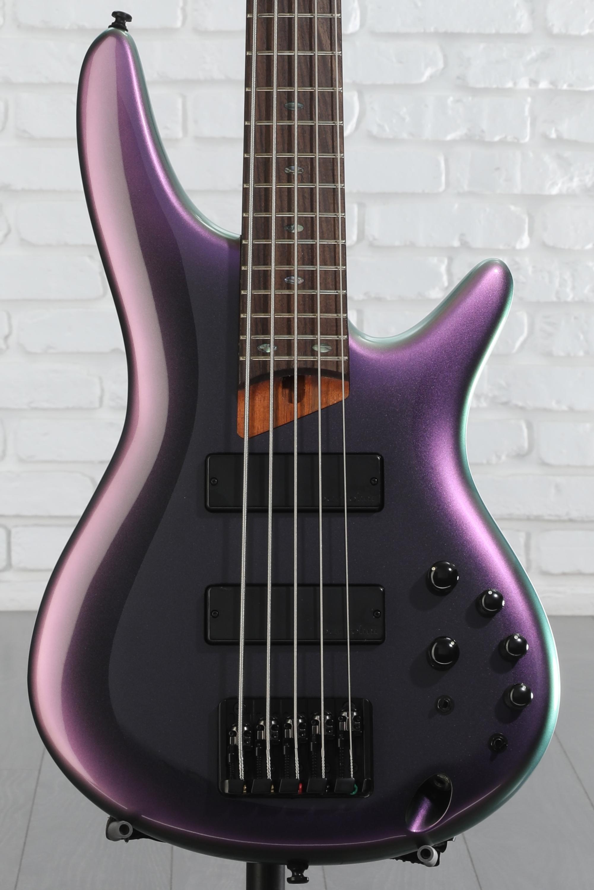 Ibanez SR505E Bass Guitar - Black Aurora Burst | Sweetwater