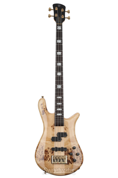 Spector Euro 4 LX Bass Guitar - Poplar Burl Natural Gloss