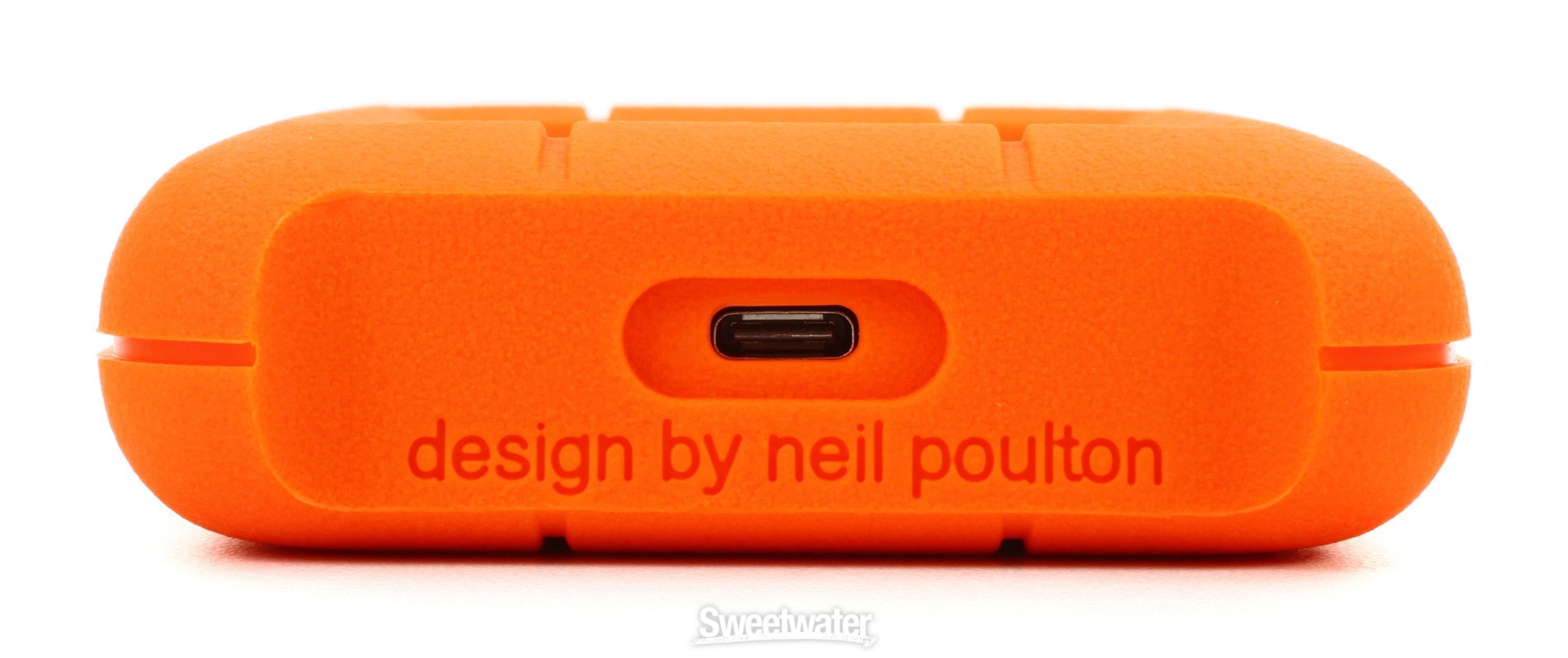 LaCie Rugged USB-C 1TB Portable Hard Drive | Sweetwater