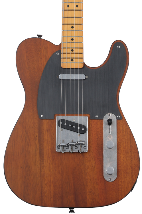 Squier 40th Anniversary Telecaster Electric Guitar, Vintage Edition - Satin  Mocha with Maple Fingerboard