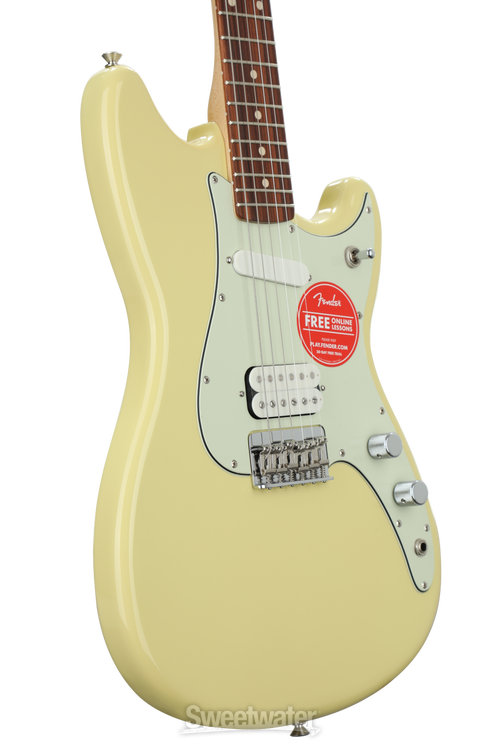 Fender Duo-Sonic HS - Canary Diamond with Pau Ferro