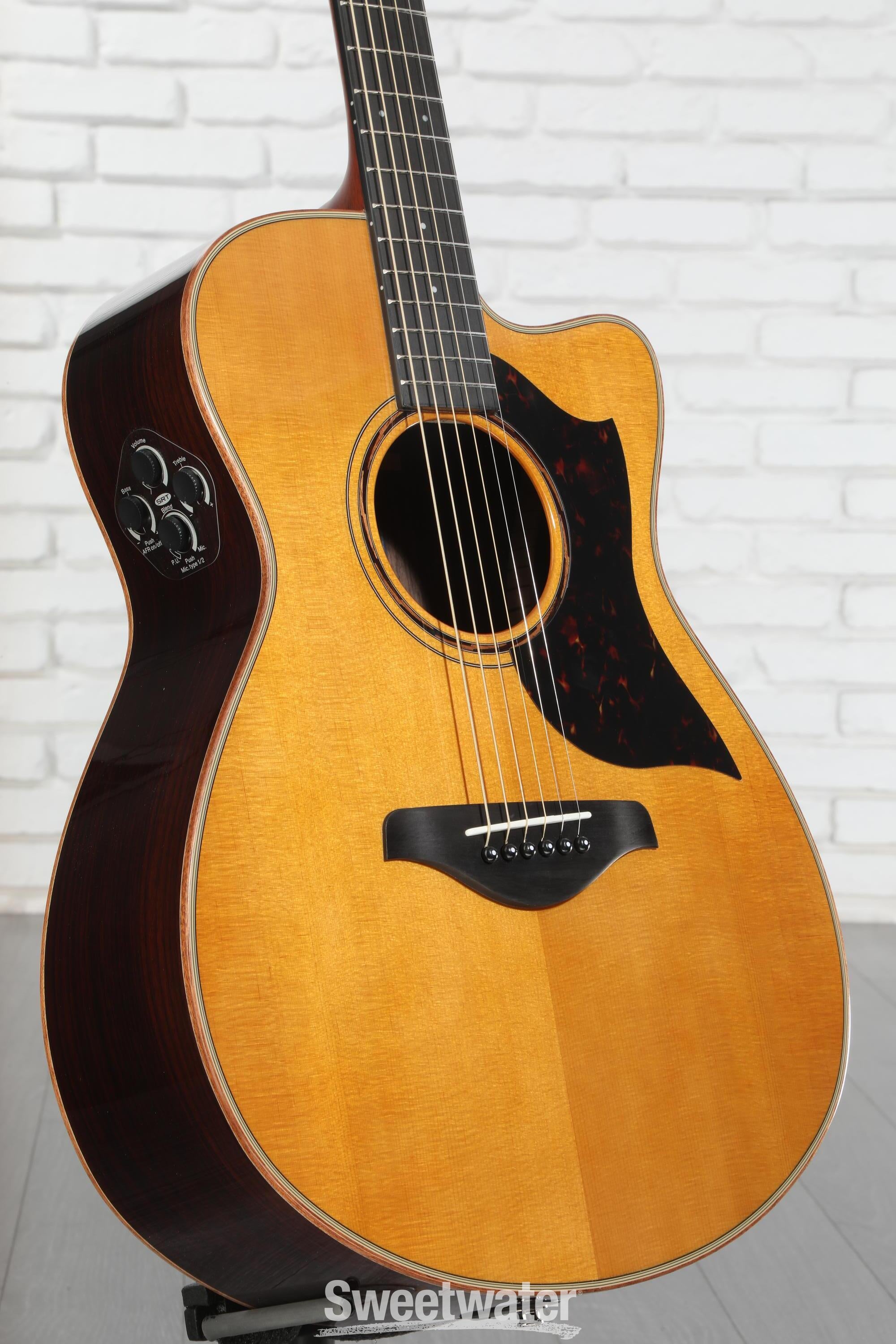 Yamaha AC3R ARE Concert Cutaway Acoustic-electric Guitar - Vintage