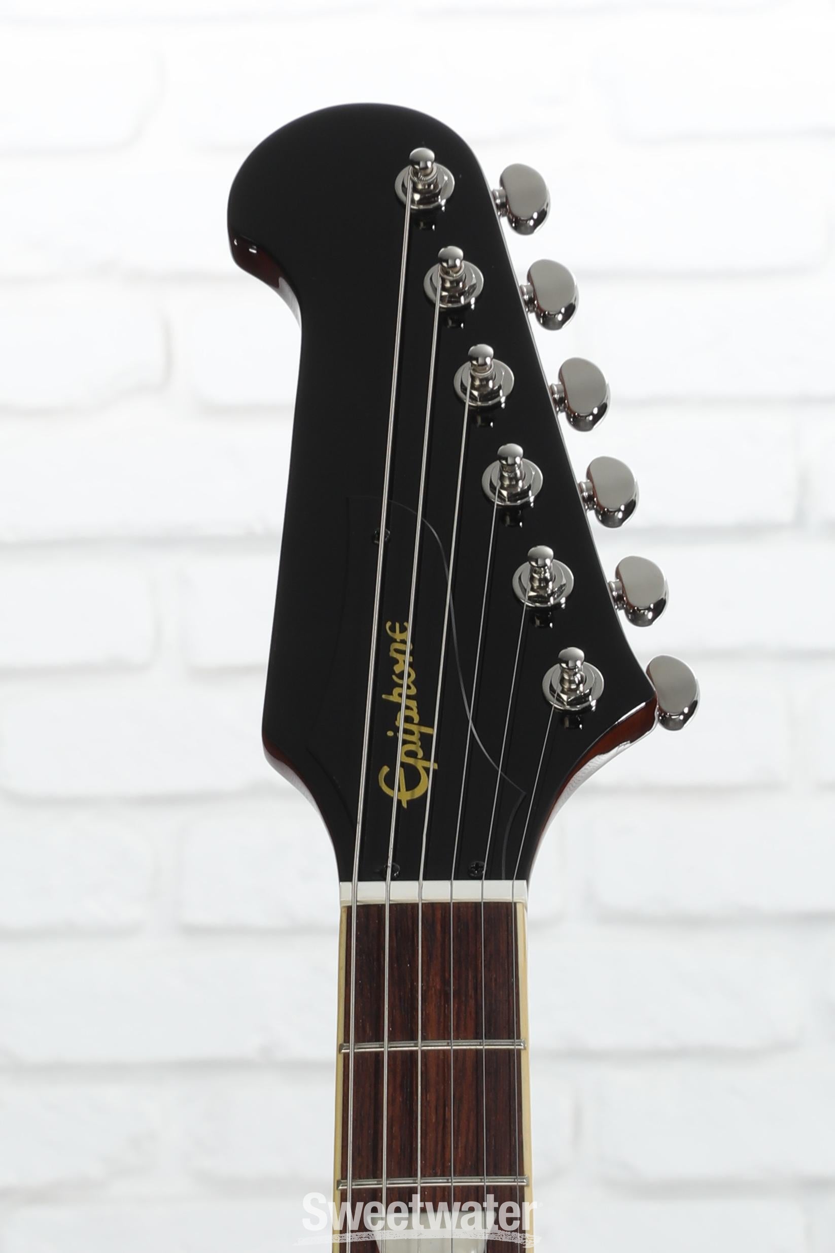 EPIPHONE Firebird Vintage Sunburst 送料込み Amazon.com: Epiphone Firebird, Vintage Sunburst : Musical