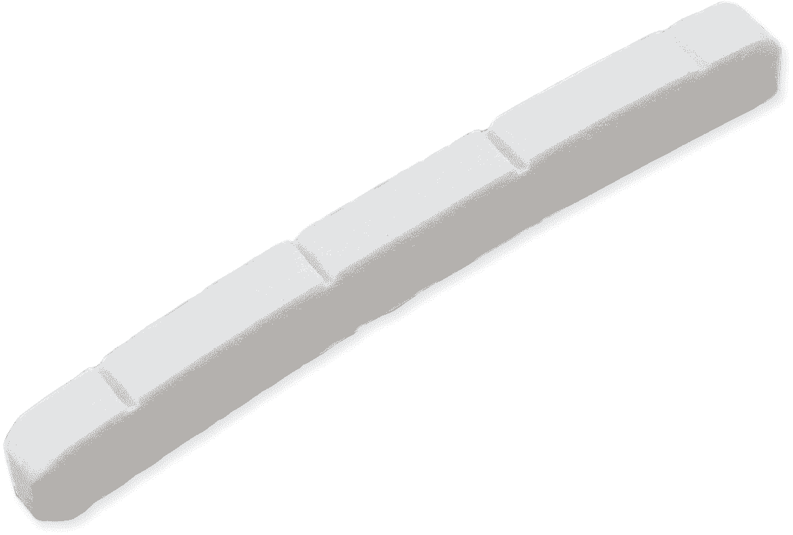AllParts BN-2351-000 Slotted Bone Nut with Radius for Fender J-Bass