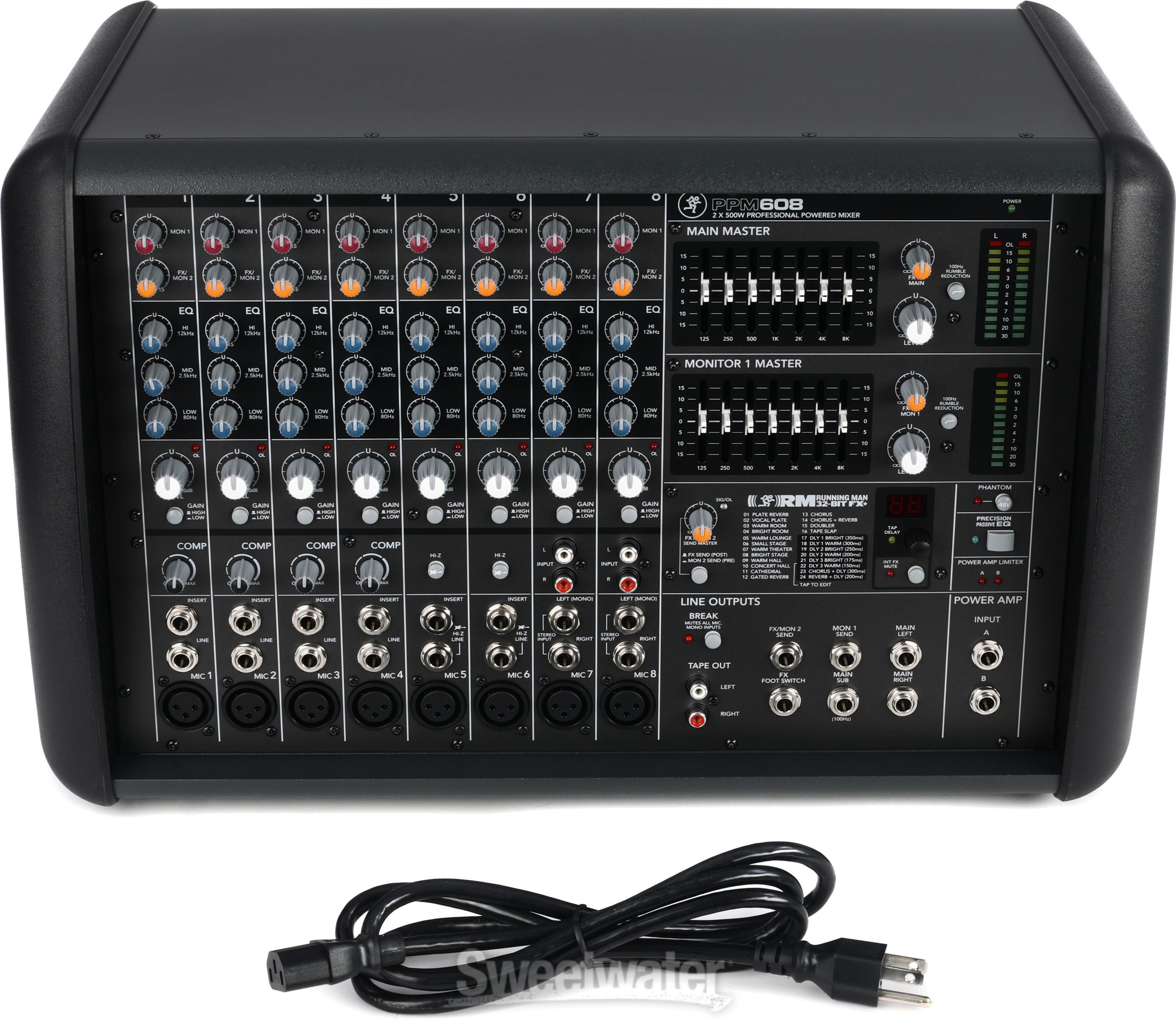 Mackie PPM608 8-channel 1000W Powered Mixer | Sweetwater