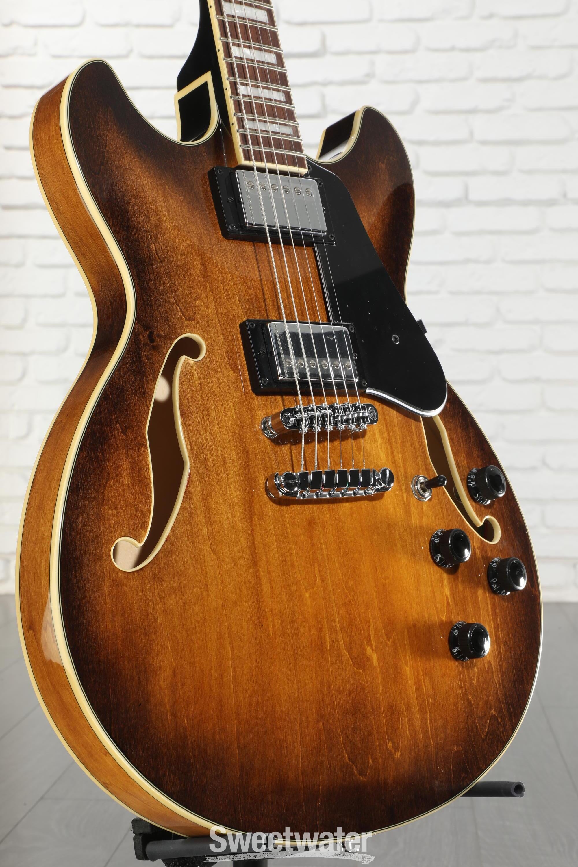 Ibanez Artcore AS73 Semi-Hollow Electric Guitar - Tobacco Brown