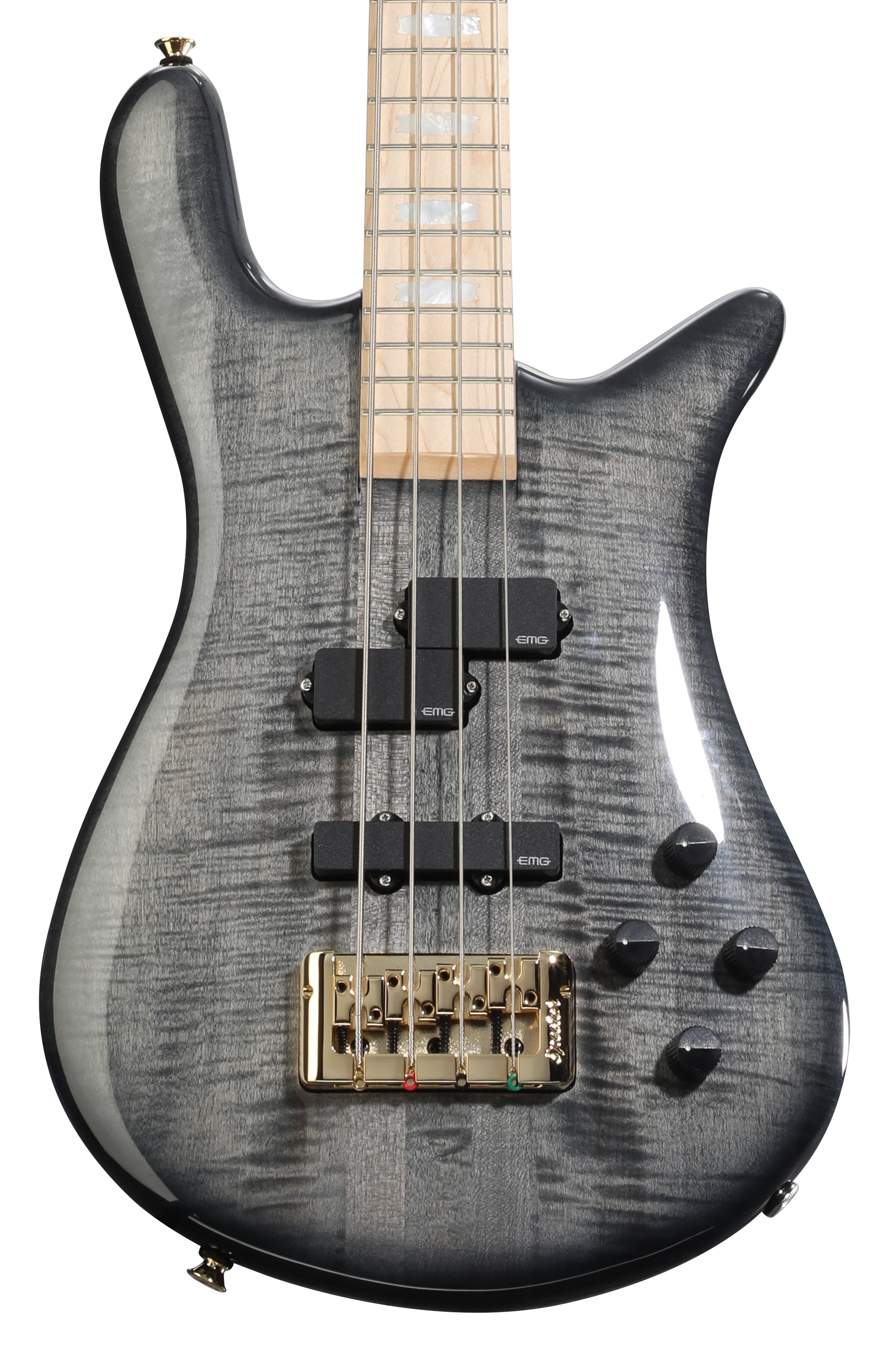 Spector Euro 4 LX Electric Bass Guitar - Black Stain Gloss, Maple